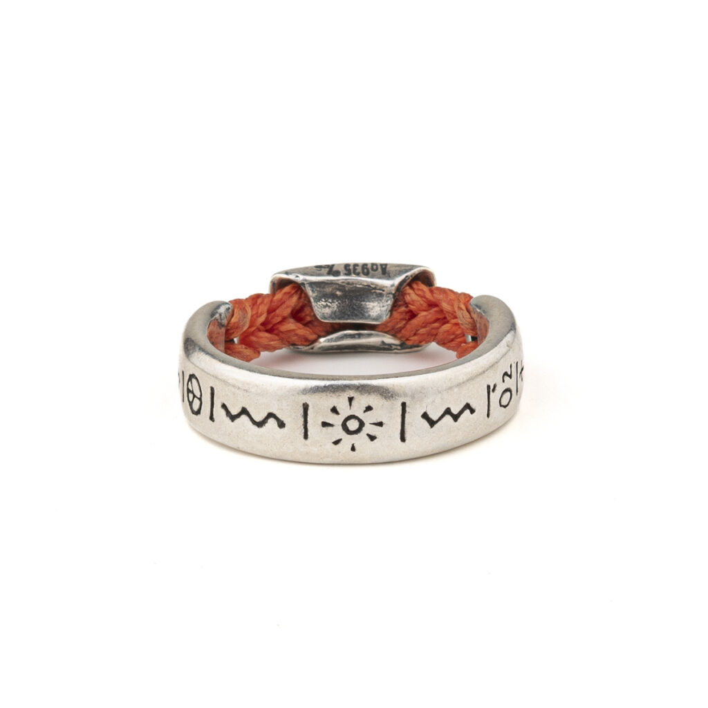 Sentiment Roller Ring 935° Sterling Silver