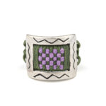 Sensitive Tic Tac Toe Ring 935° Sterling Silver