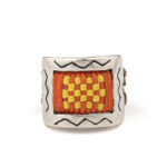 Sensitive Tic Tac Toe Ring 935° Sterling Silver - Image 4