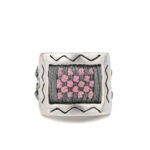 Sensitive Tic Tac Toe Ring 935° Sterling Silver - Image 6