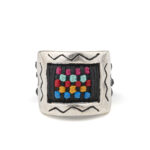 Sensitive Tic Tac Toe Ring 935° Sterling Silver - Image 3