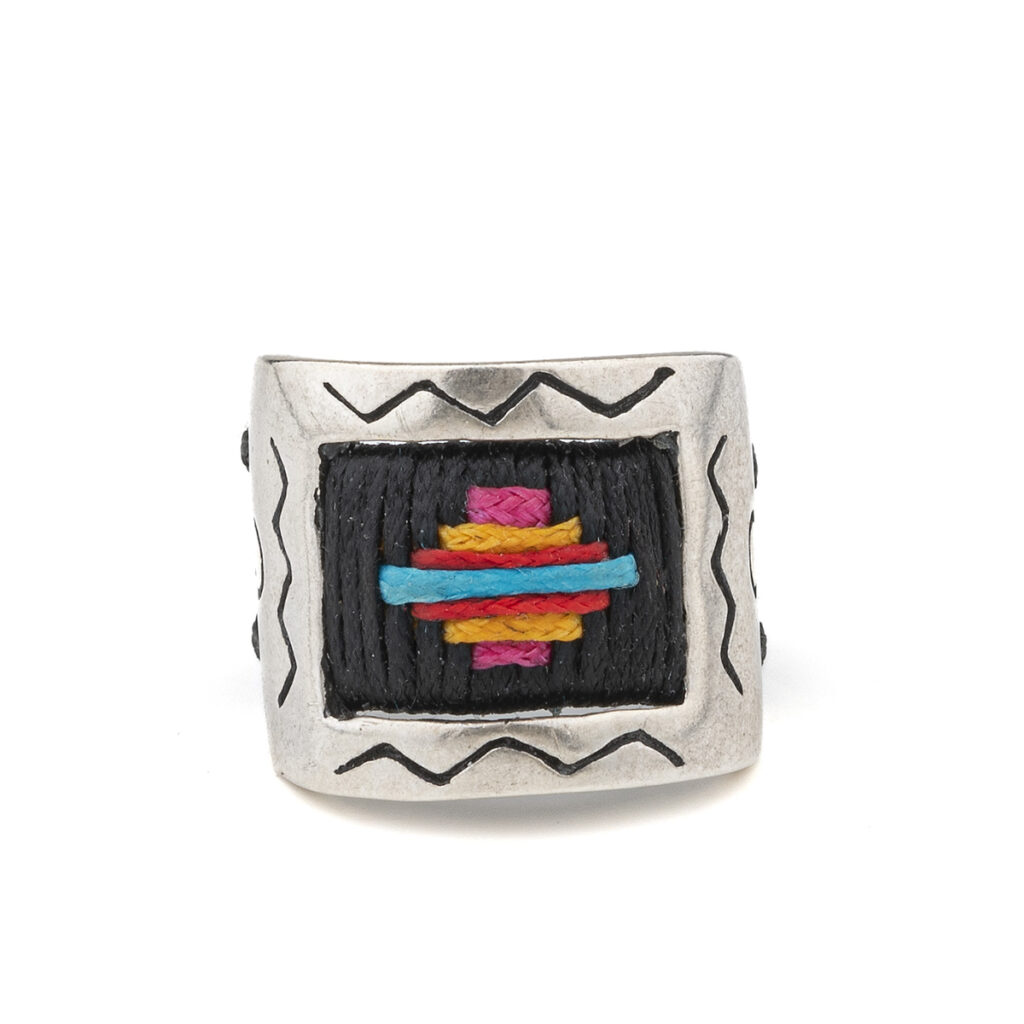 Sentiment in Surface Ring 935° Sterling Silver