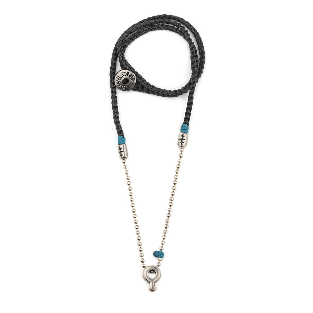 Man Symbol Pandatif Necklace 935° Sterling Silver