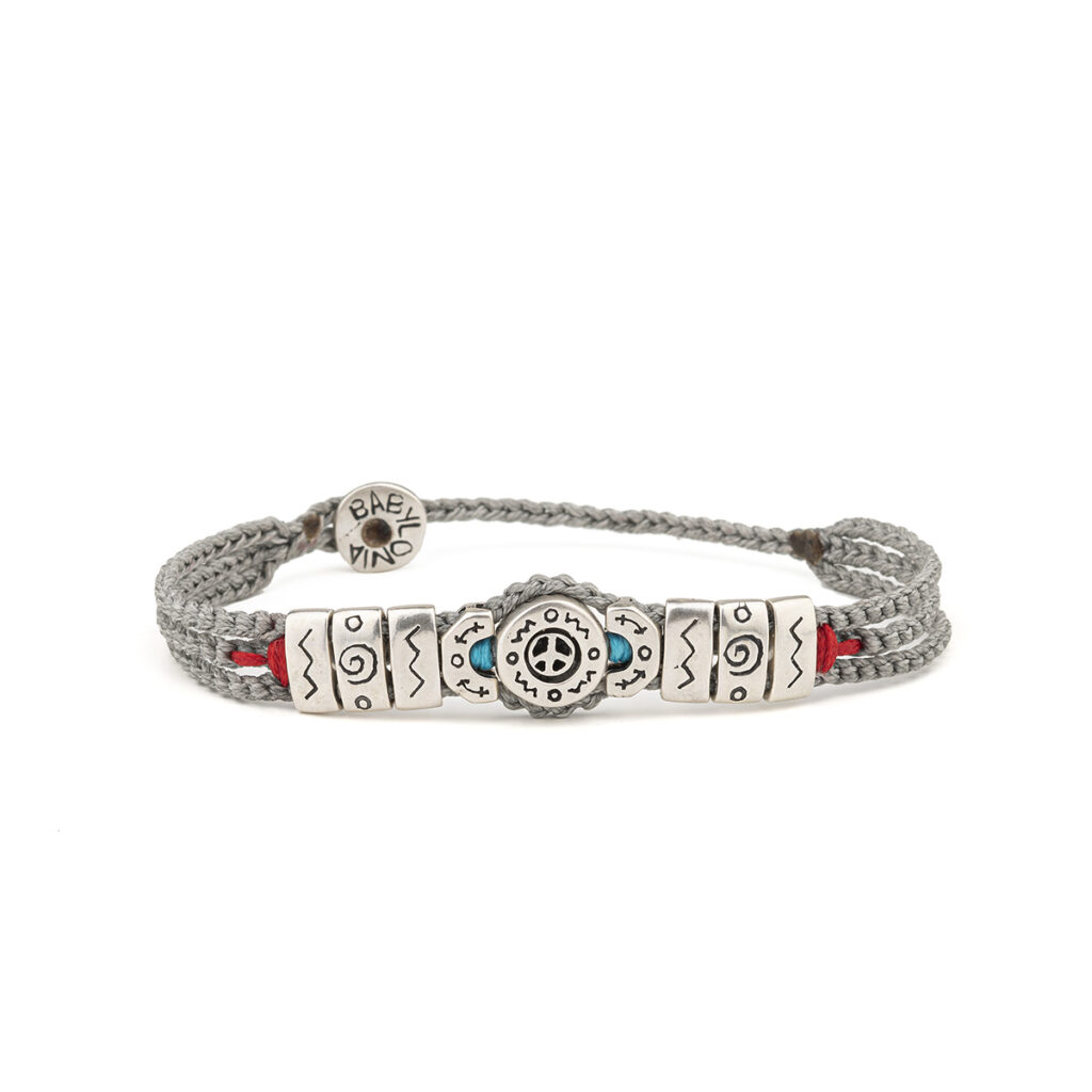 Peace in Pebbles Bracelet 935° Sterling Silver