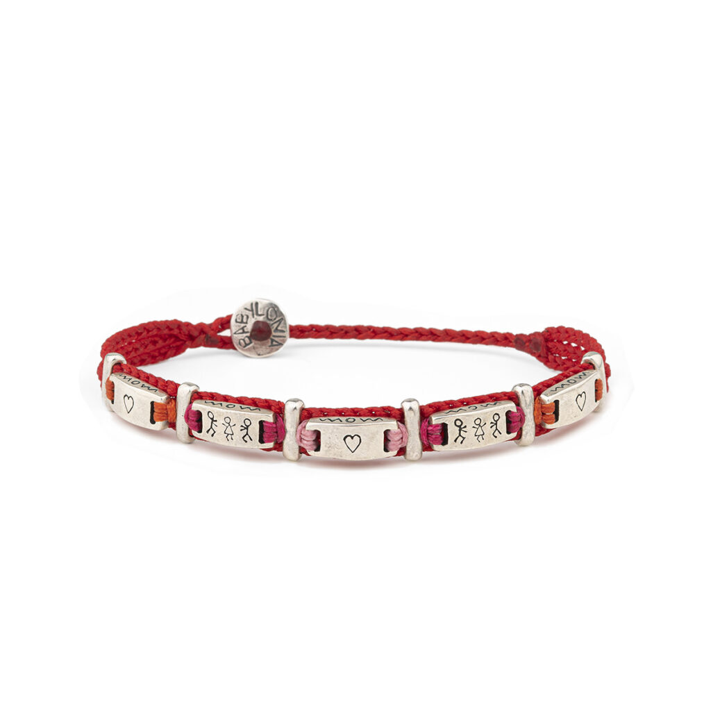 Lovestruck Blocks Bracelet 935° Sterling Silver