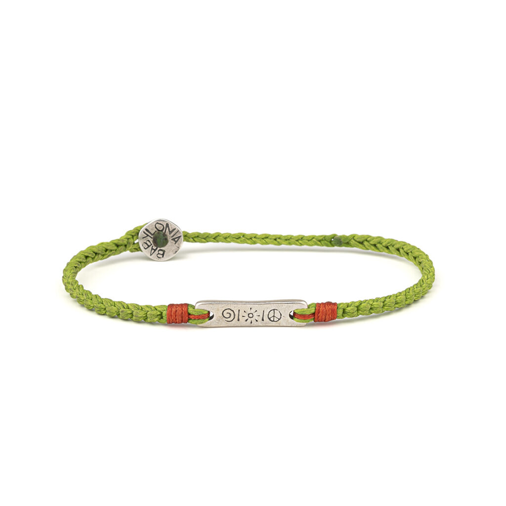 Peace Circuit Board Bracelet 935° Sterling Silver