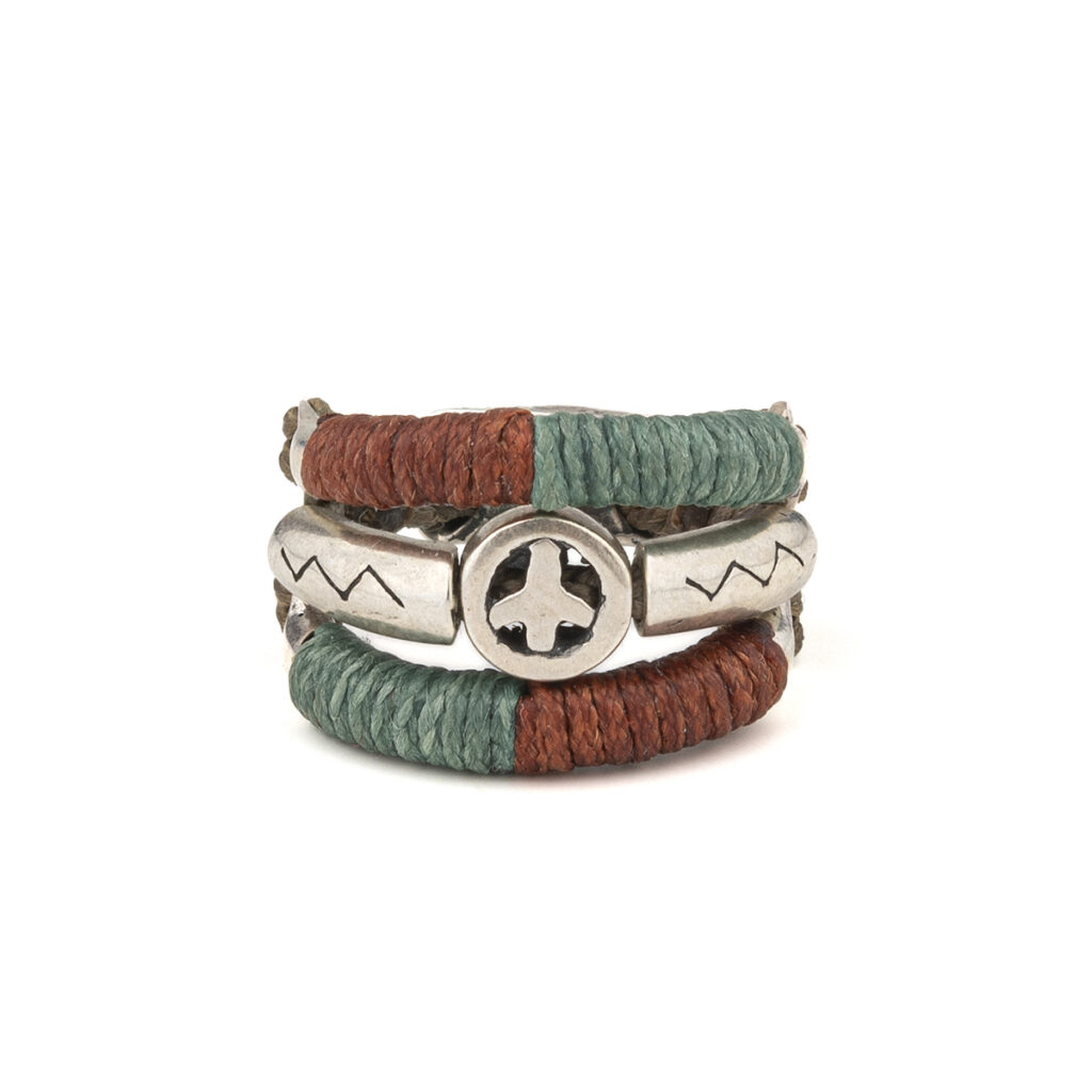 Peace Millefeuille Ring 935° Sterling Silver