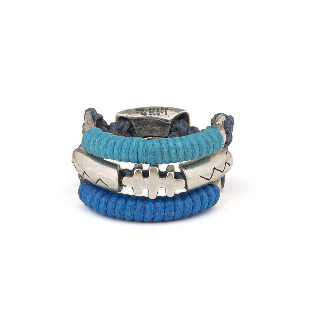 Communication Millefeuille Ring 935° Sterling Silver