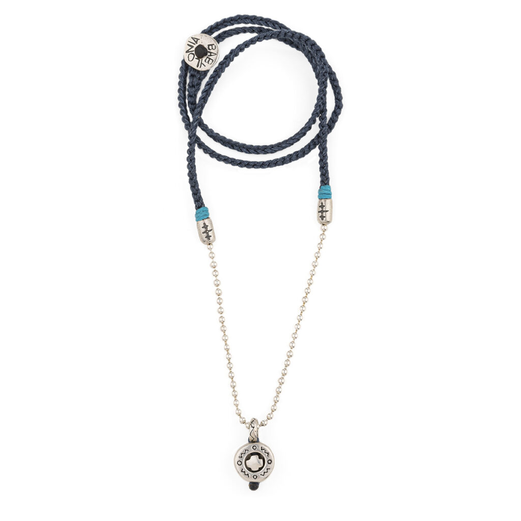 Rounded Faith Necklace 935° Sterling Silver