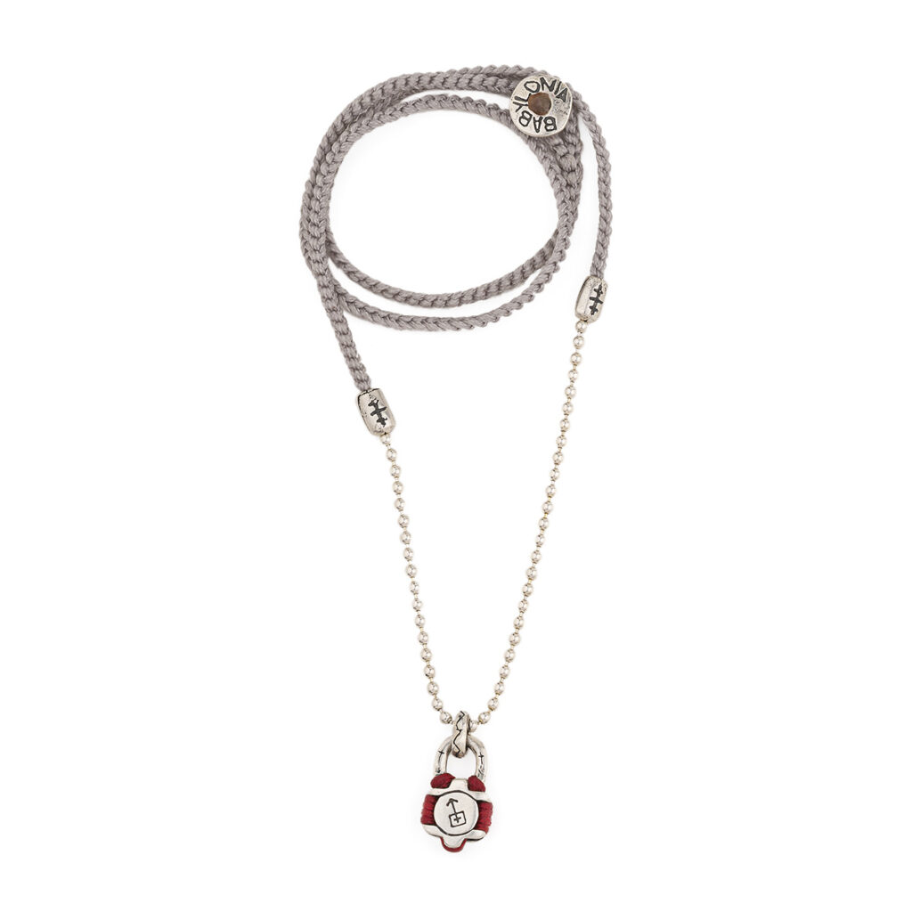 Fantasy Padlock Necklace 935° Sterling Silver