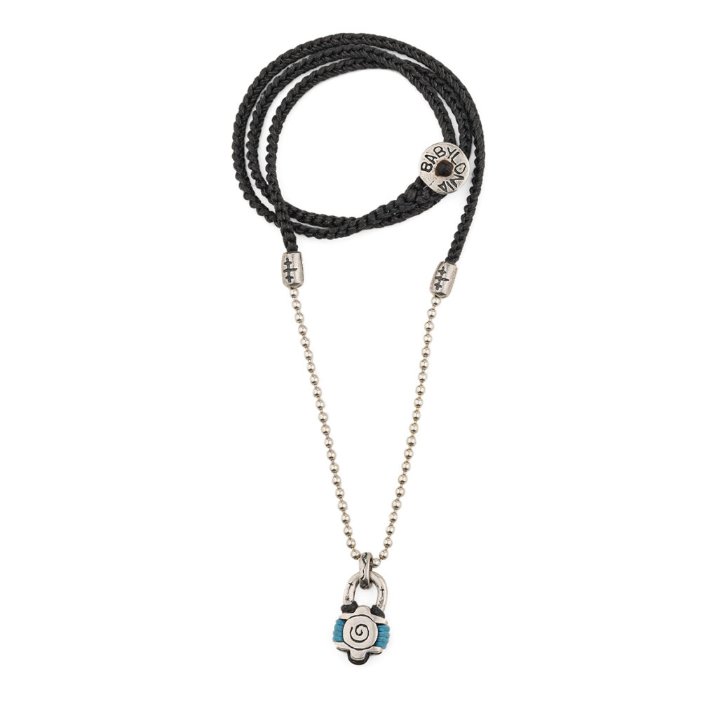Soul Padlock Necklace 935° Sterling Silver