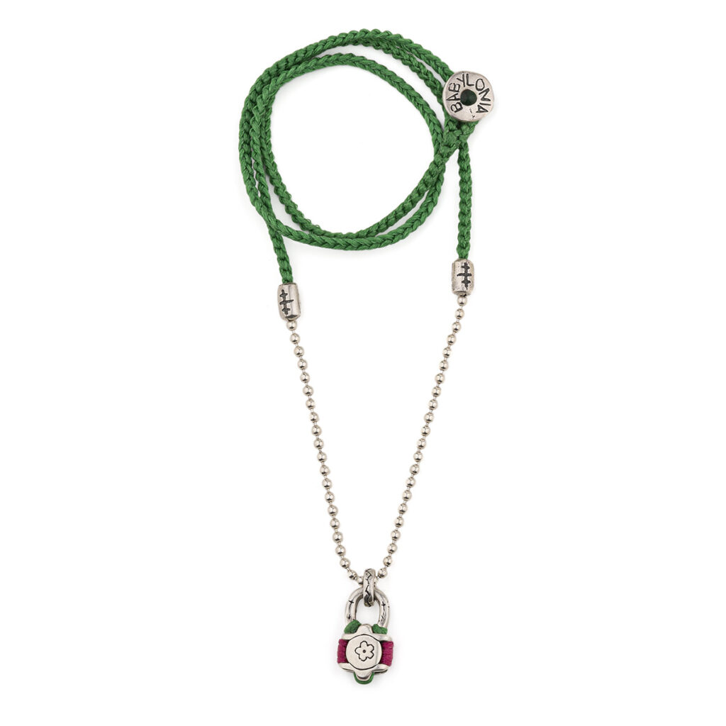 Trust Padlock Necklace 935° Sterling Silver