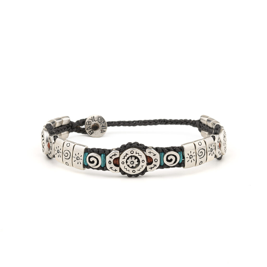 Big Sun in Pebbles Bracelet 935° Sterling Silver