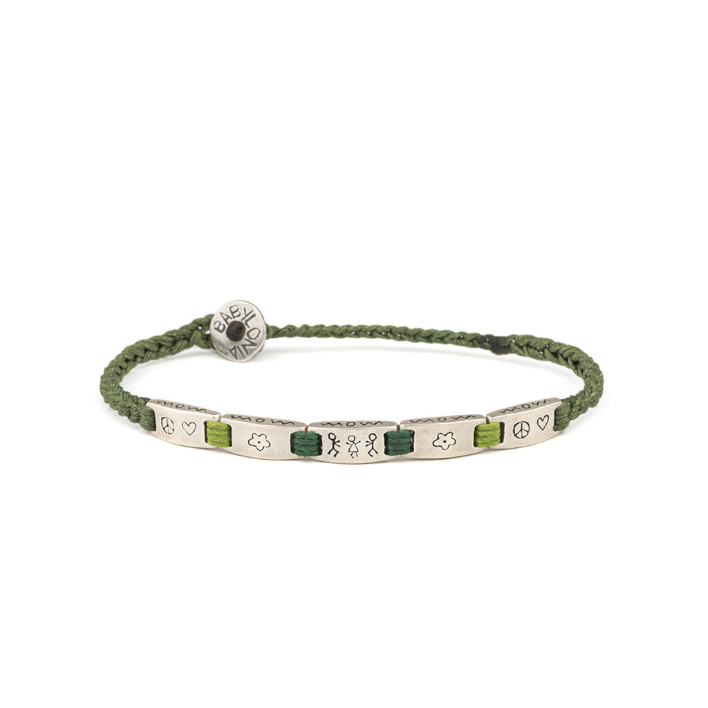 Trusting Humans Shield Bracelet 935° Sterling Silver