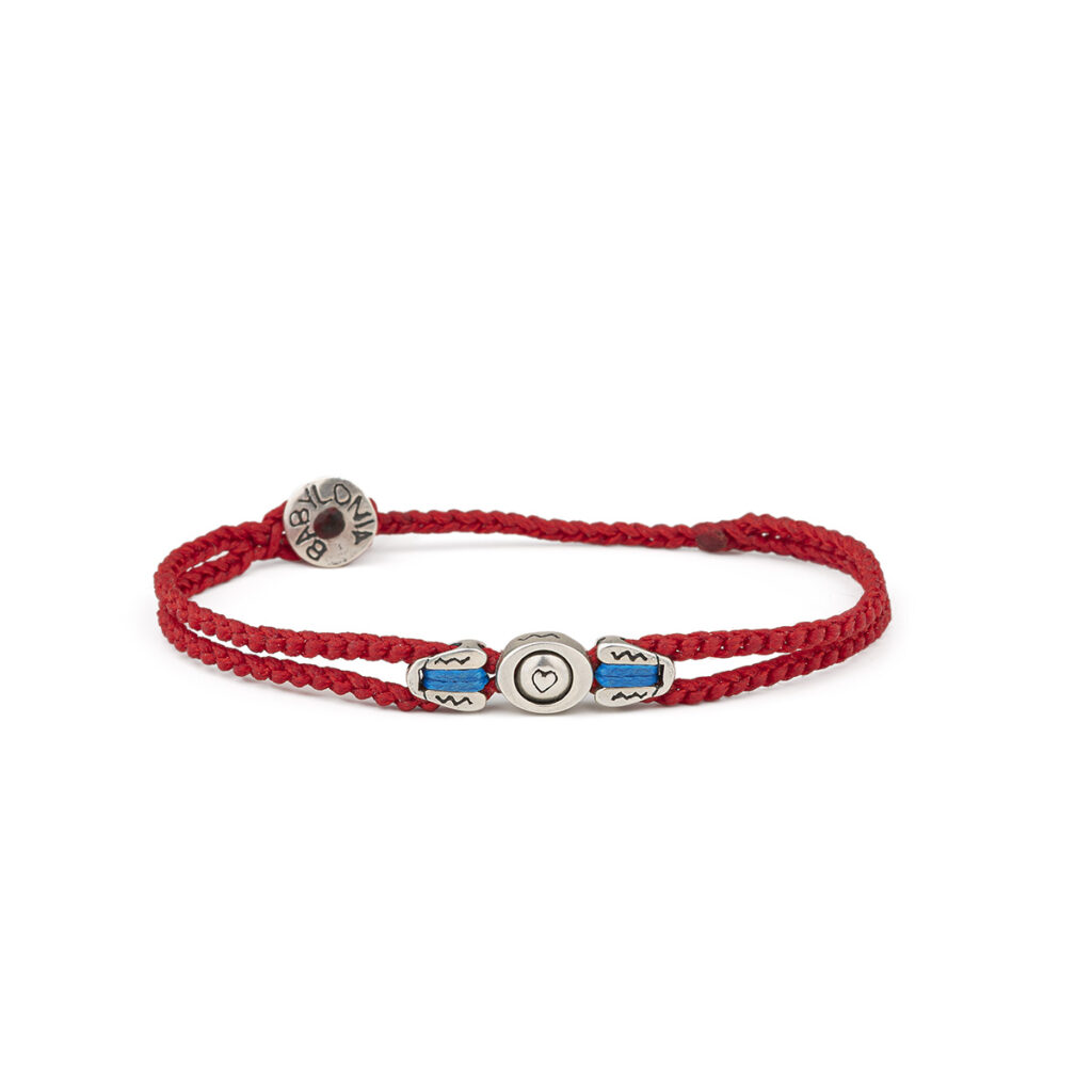 Round Love Linked Bracelet 935° Sterling Silver
