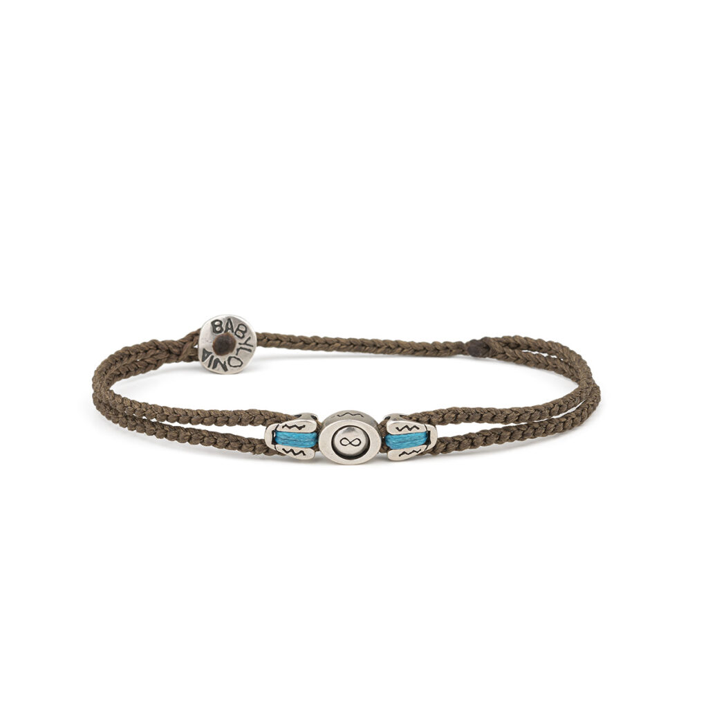 Round Infinity Linked Bracelet 935° Sterling Silver
