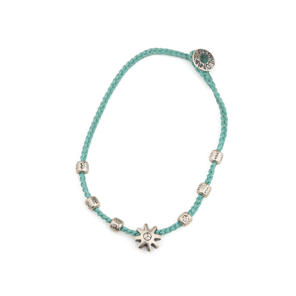 Peace in Moving Gear Bracelet 935° Sterling Silver