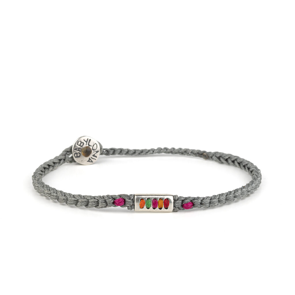 Communication Little Flag Bracelet 935° Sterling Silver
