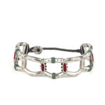 Tight Pirogues Bracelet 935° Sterling Silver