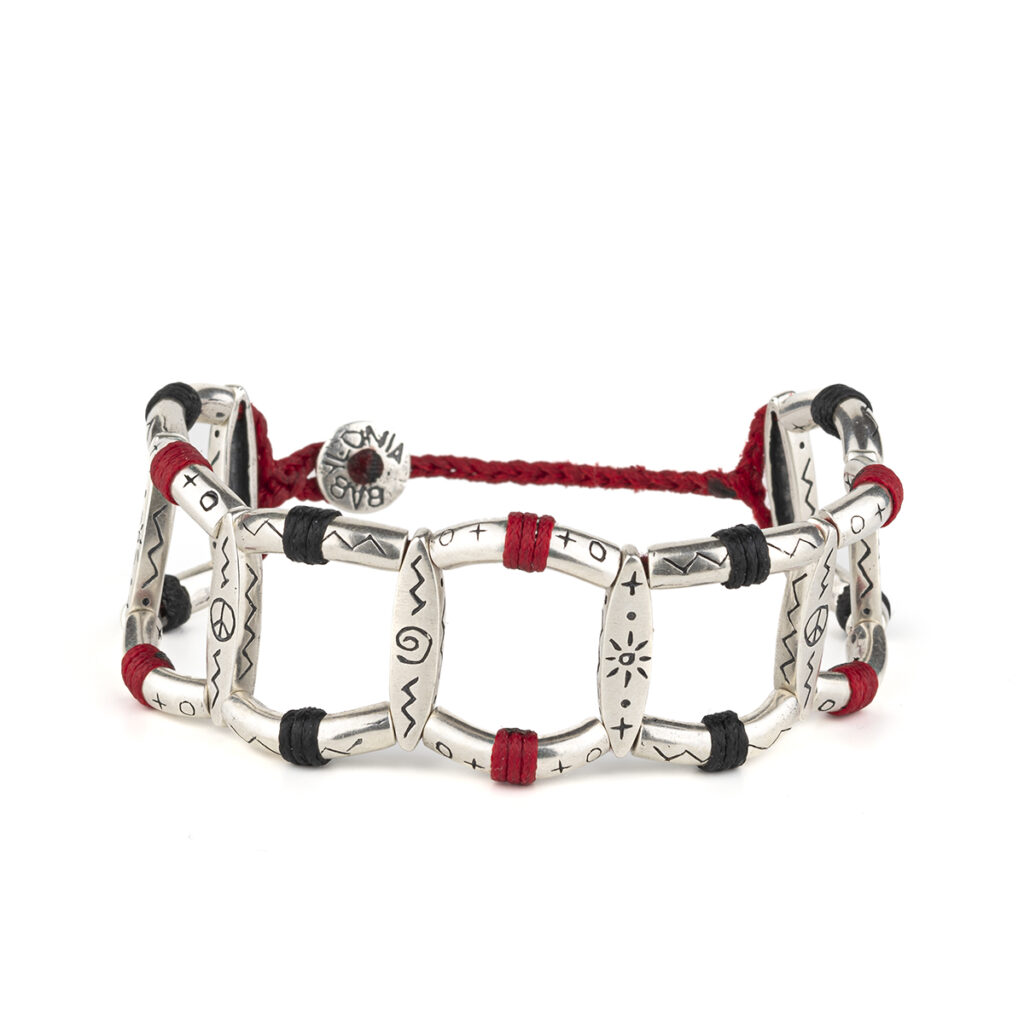 Loose Pirogues Bracelet 935° Sterling Silver