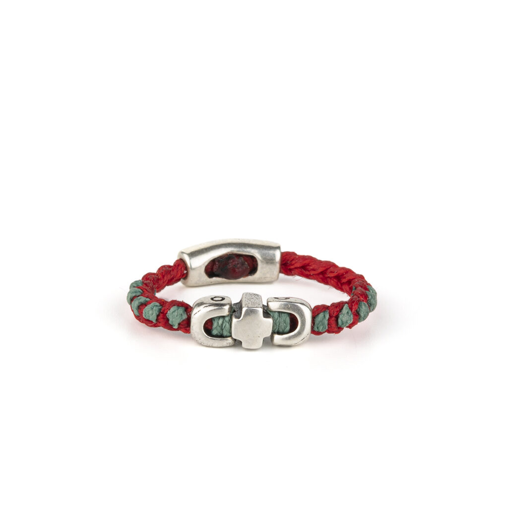 Faith in Brackets Ring 935° Sterling Silver