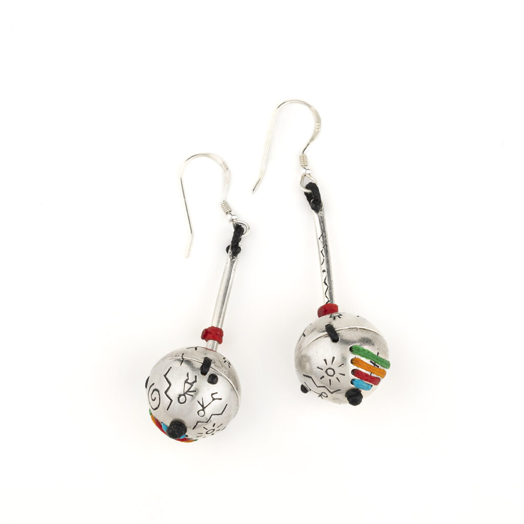 Emotion Globes Earrings 935° Sterling Silver