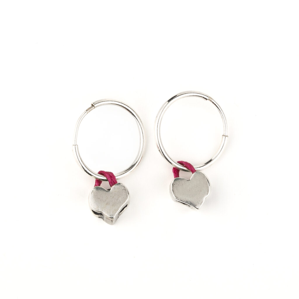 Just Love Earrings 935° Sterling Silver