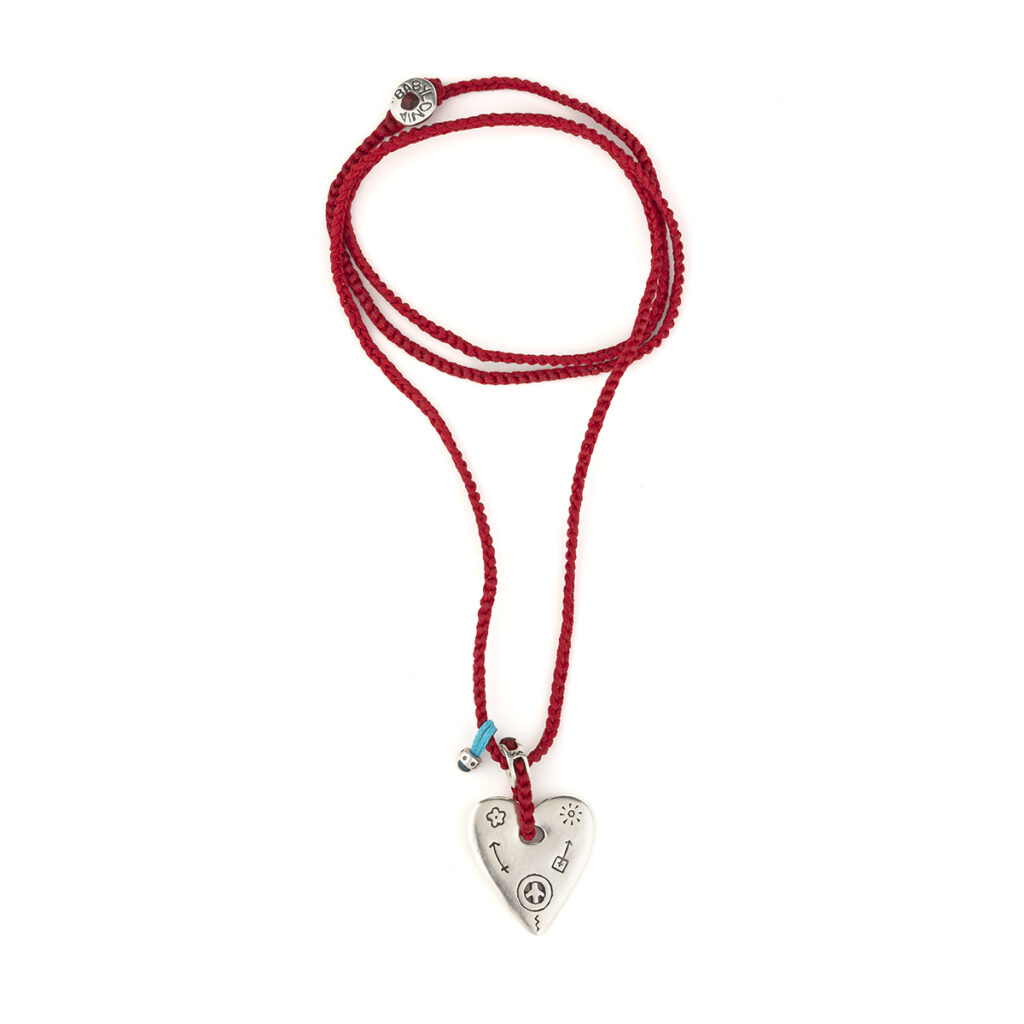 Love Pulled Necklace 935° Sterling Silver