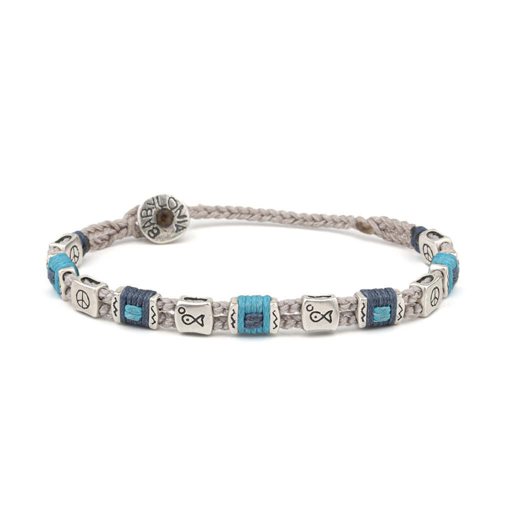 Cubes of Sea Bracelet 935° Sterling Silver