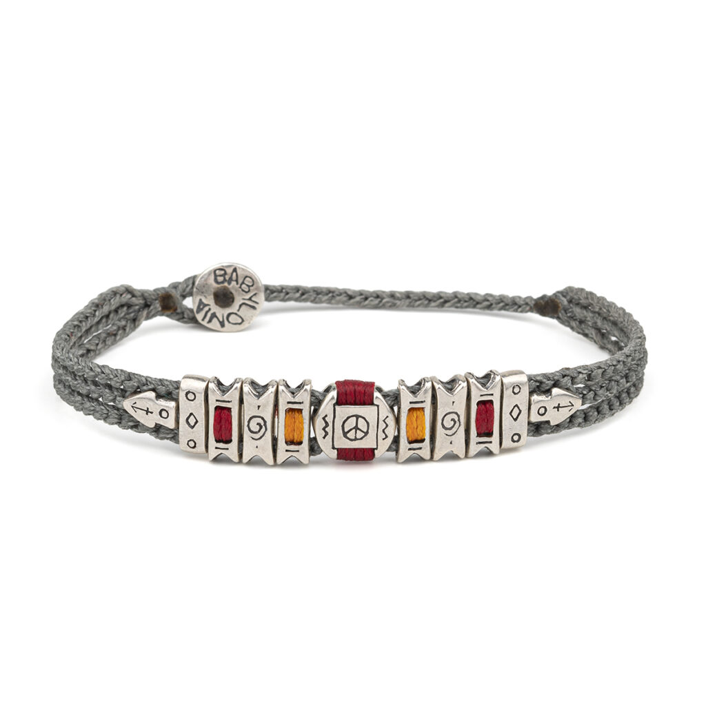 Peace Banner Bracelet 935° Sterling Silver