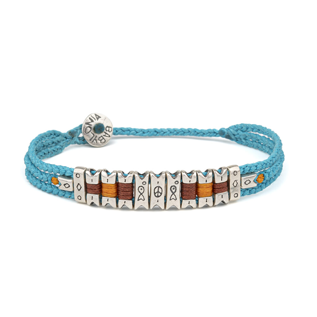Peace Flagging Bracelet 935° Sterling Silver