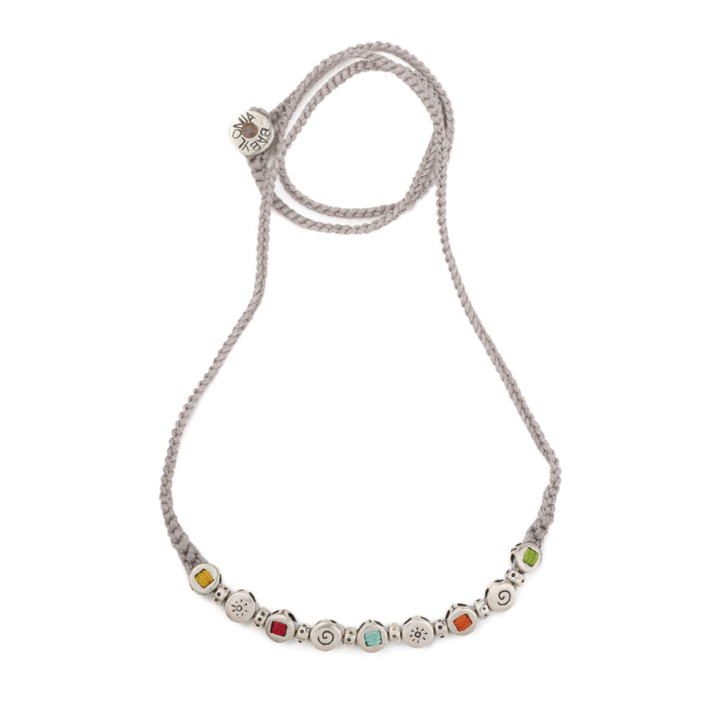 Optimism Poppers Necklace 935° Sterling Silver