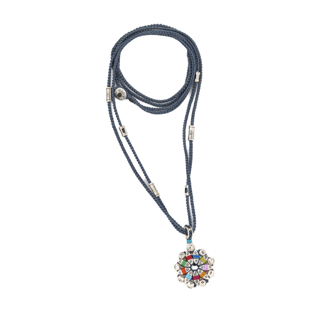 Flower Bomb Necklace 935° Sterling Silver