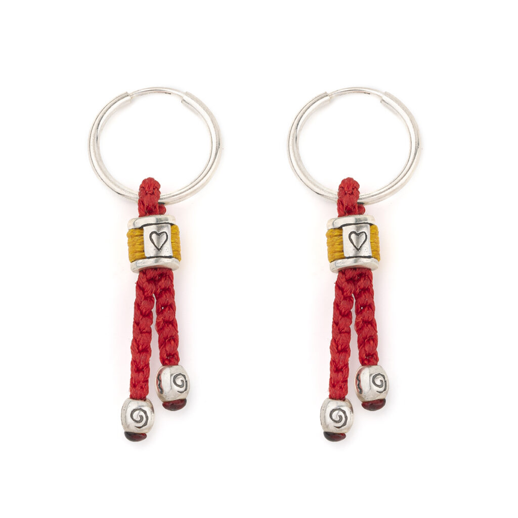 Love Dripping Earrings 935° Sterling Silver
