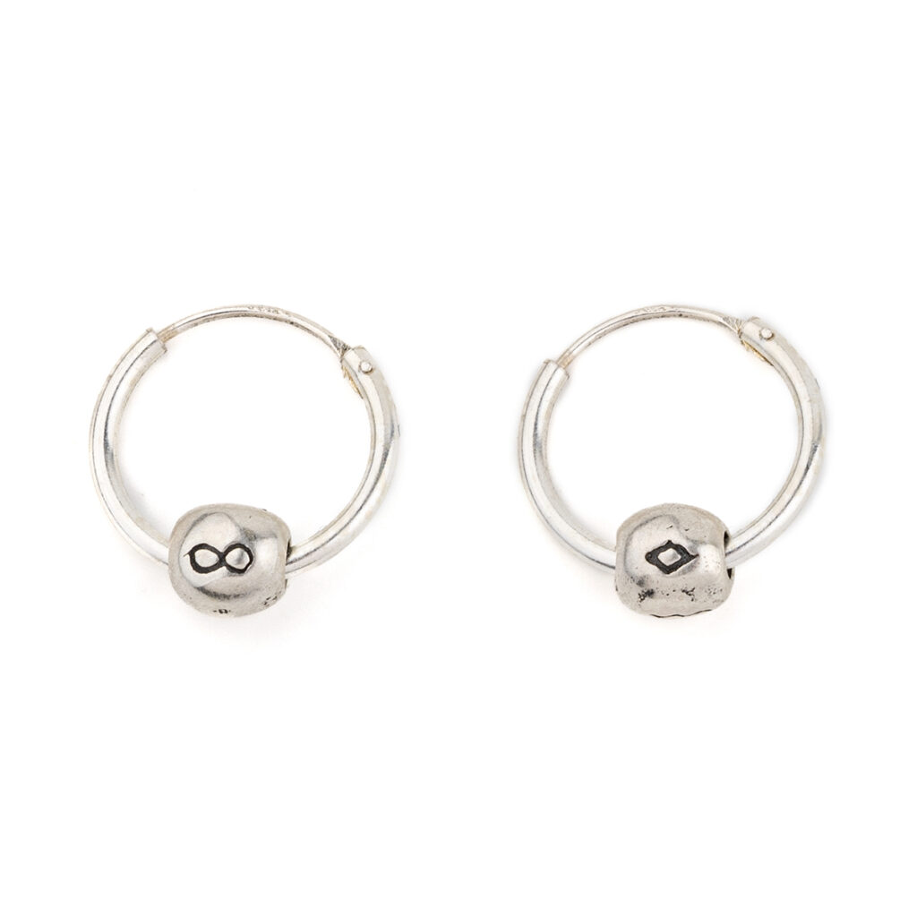 Baby Infinity Earrings 935° Sterling Silver