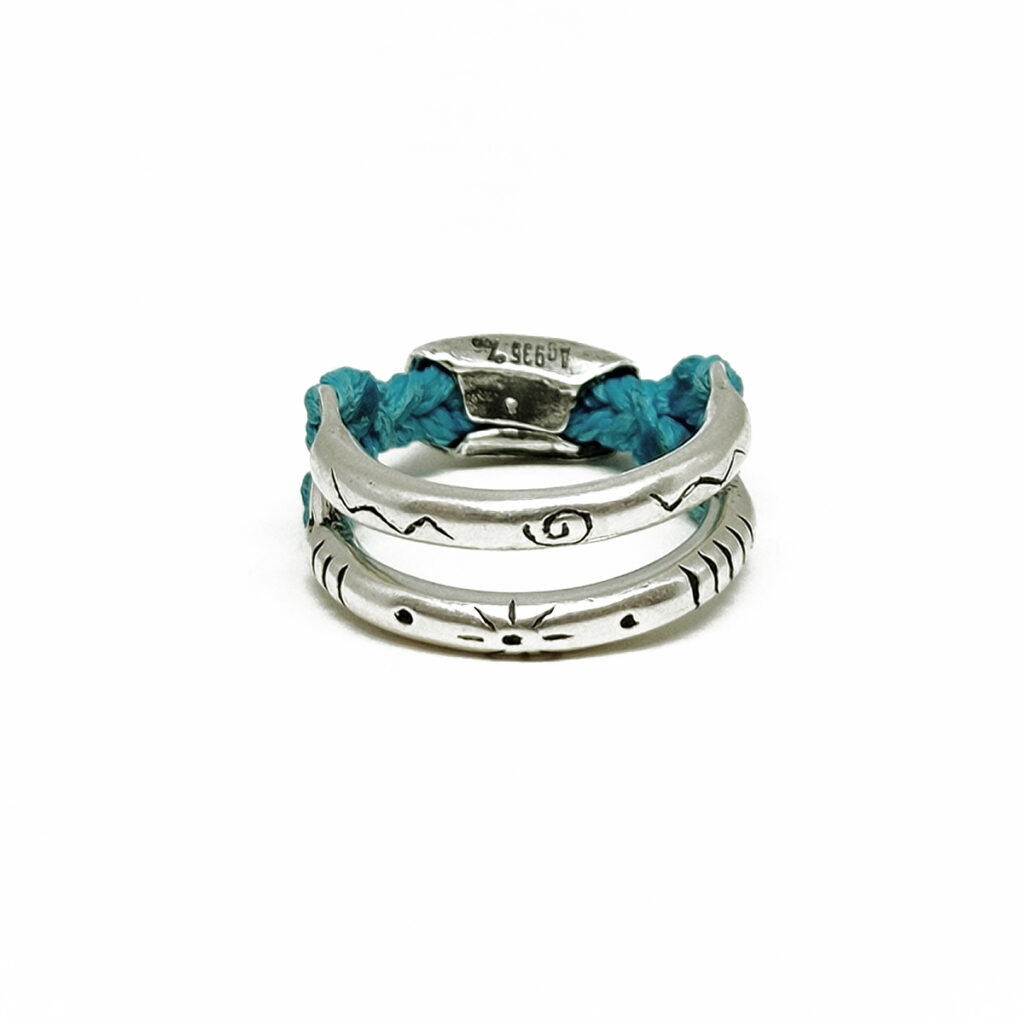 Marching Happiness Ring 935° Sterling Silver