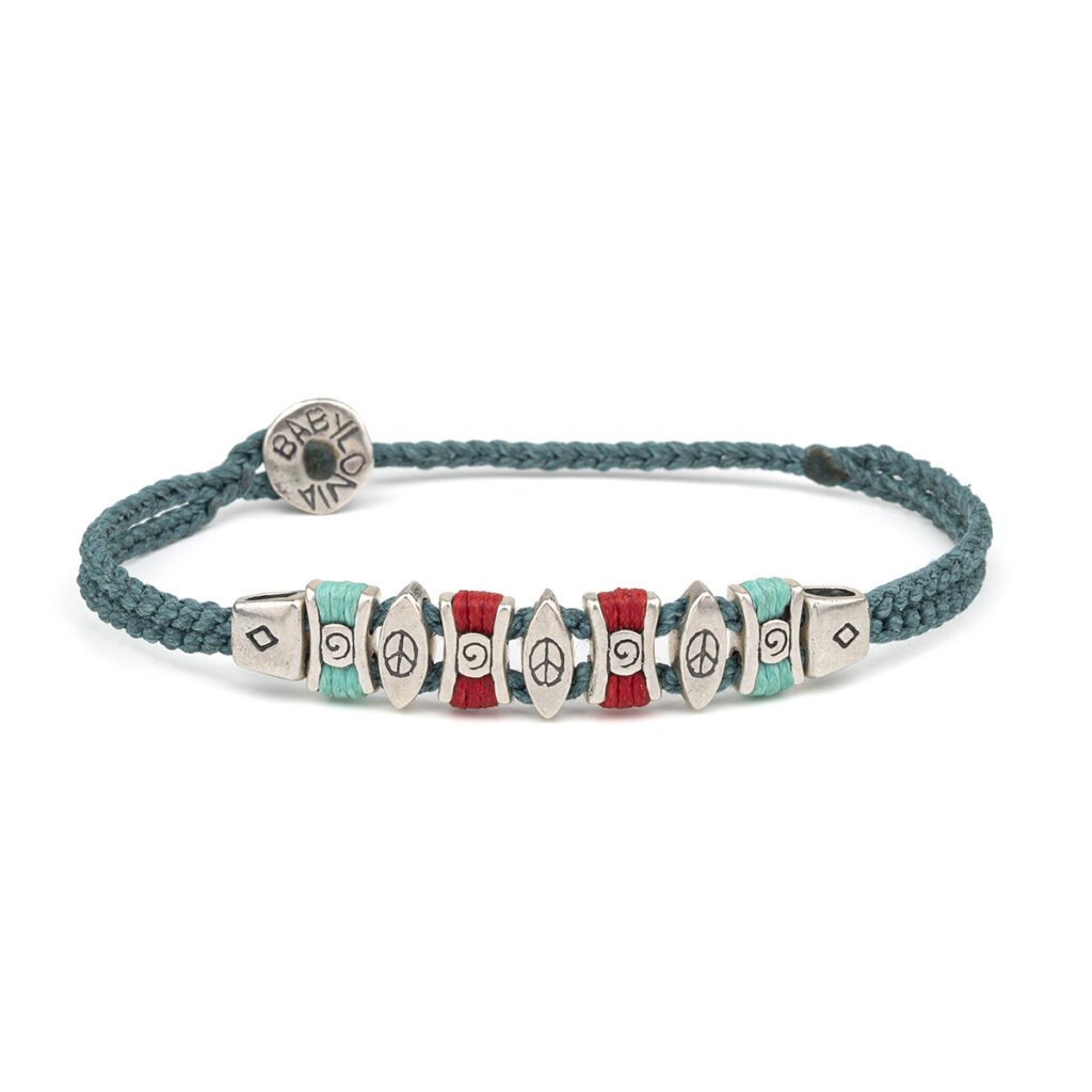 The Peace Oval Bracelet 935° Sterling Silver