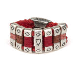 Love Standing Ring 935° Sterling Silver