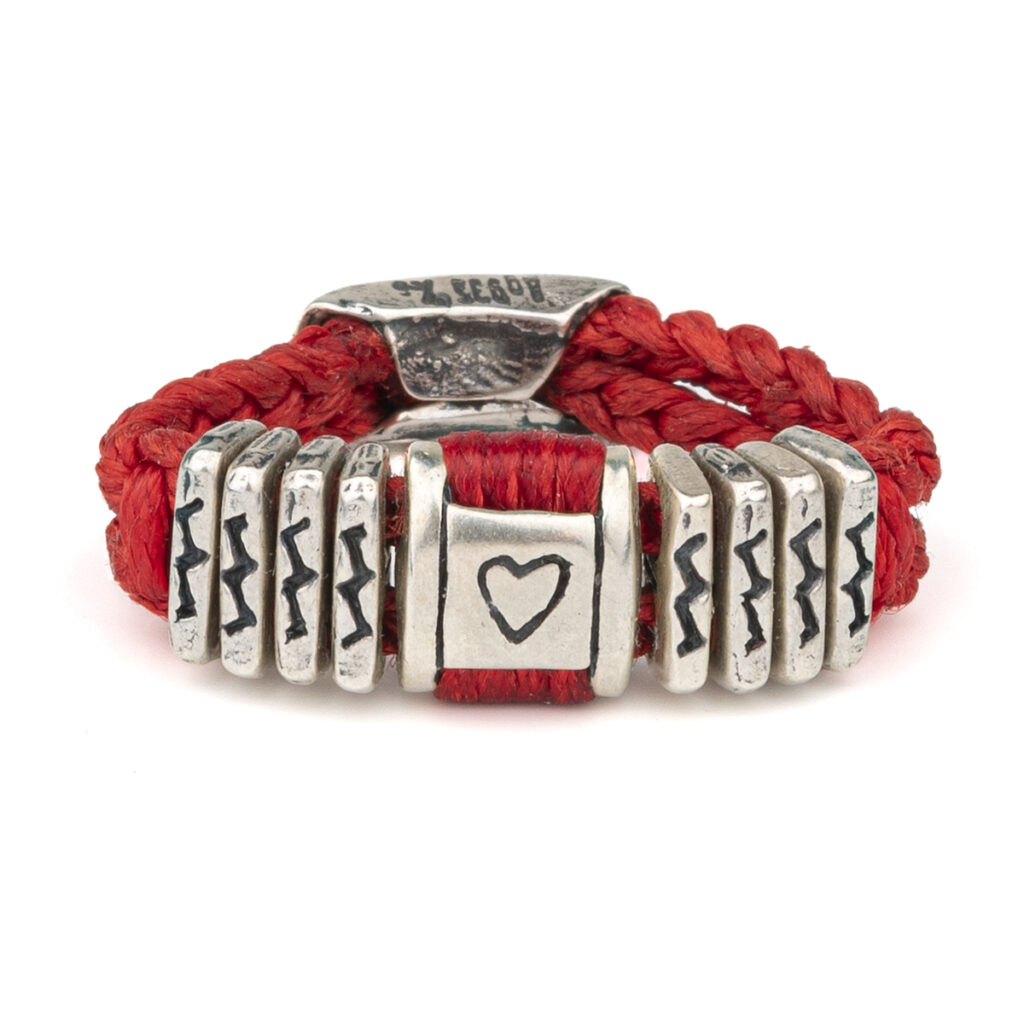 Wired Love Ring 935° Sterling Silver