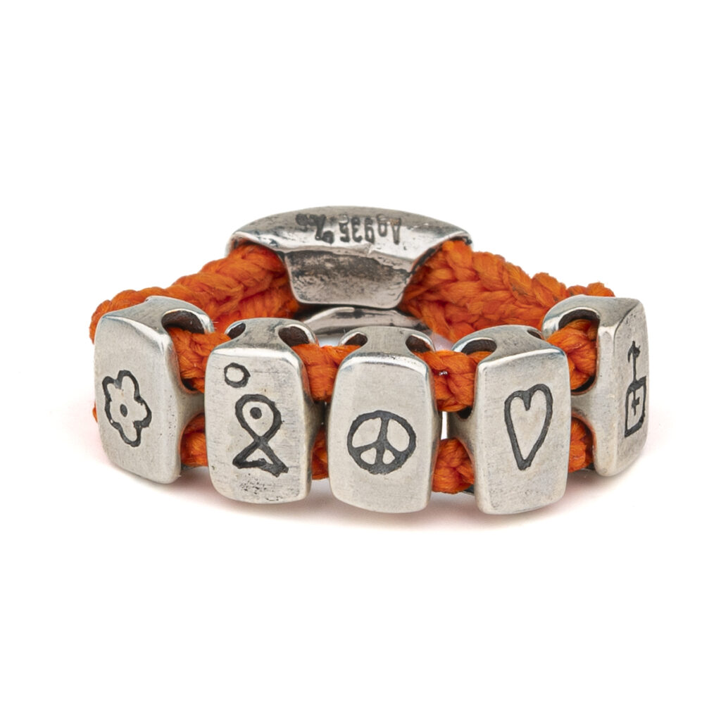 Peace Float Ring 935° Sterling Silver
