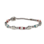 Emotions in a Row Bracelet 935° Sterling Silver