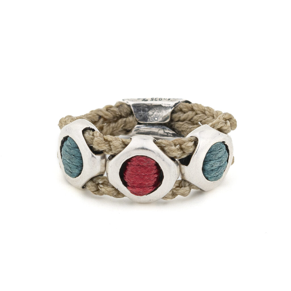 Gemstones Alike Ring 935° Sterling Silver
