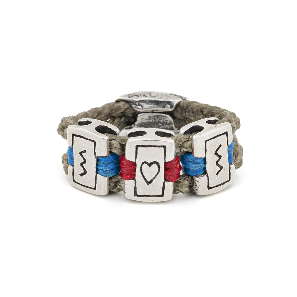 Love Screen Ring 935° Sterling Silver