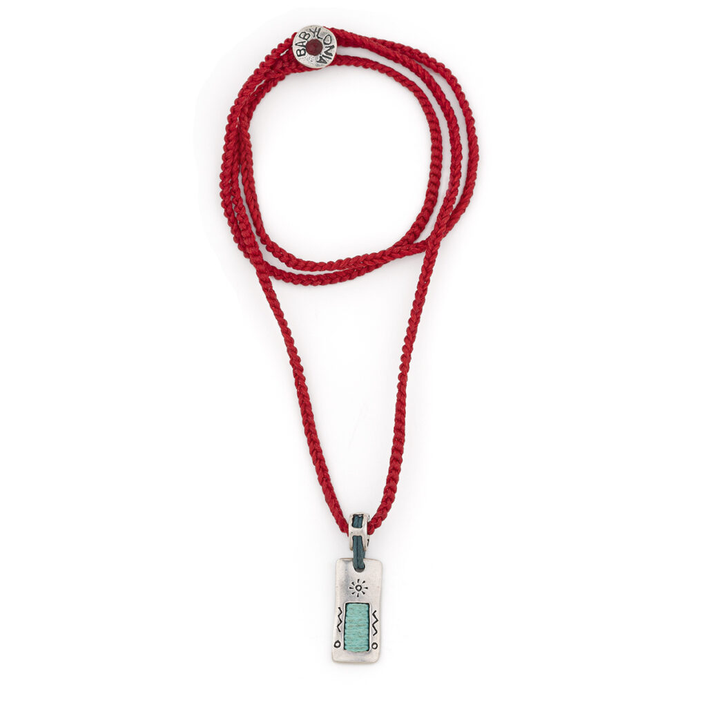Embedded Optimism Necklace 935° Sterling Silver