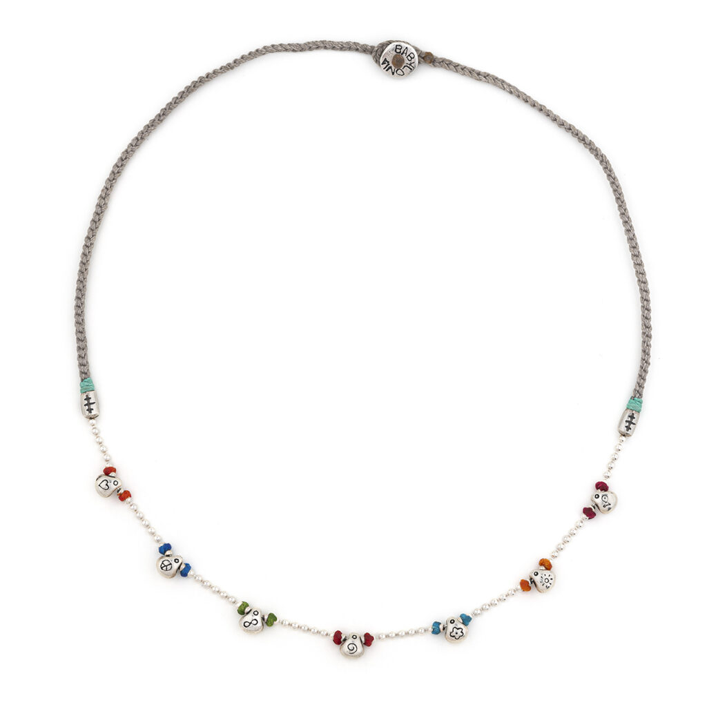 Dripping Happiness Necklace 935° Sterling Silver