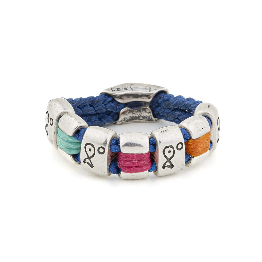 Adaptability Pebbles Ring 935° Sterling Silver