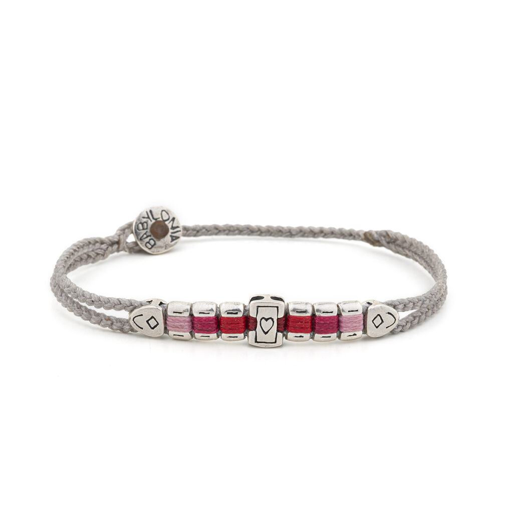 Evenly Matched Love Bracelet 935° Sterling Silver