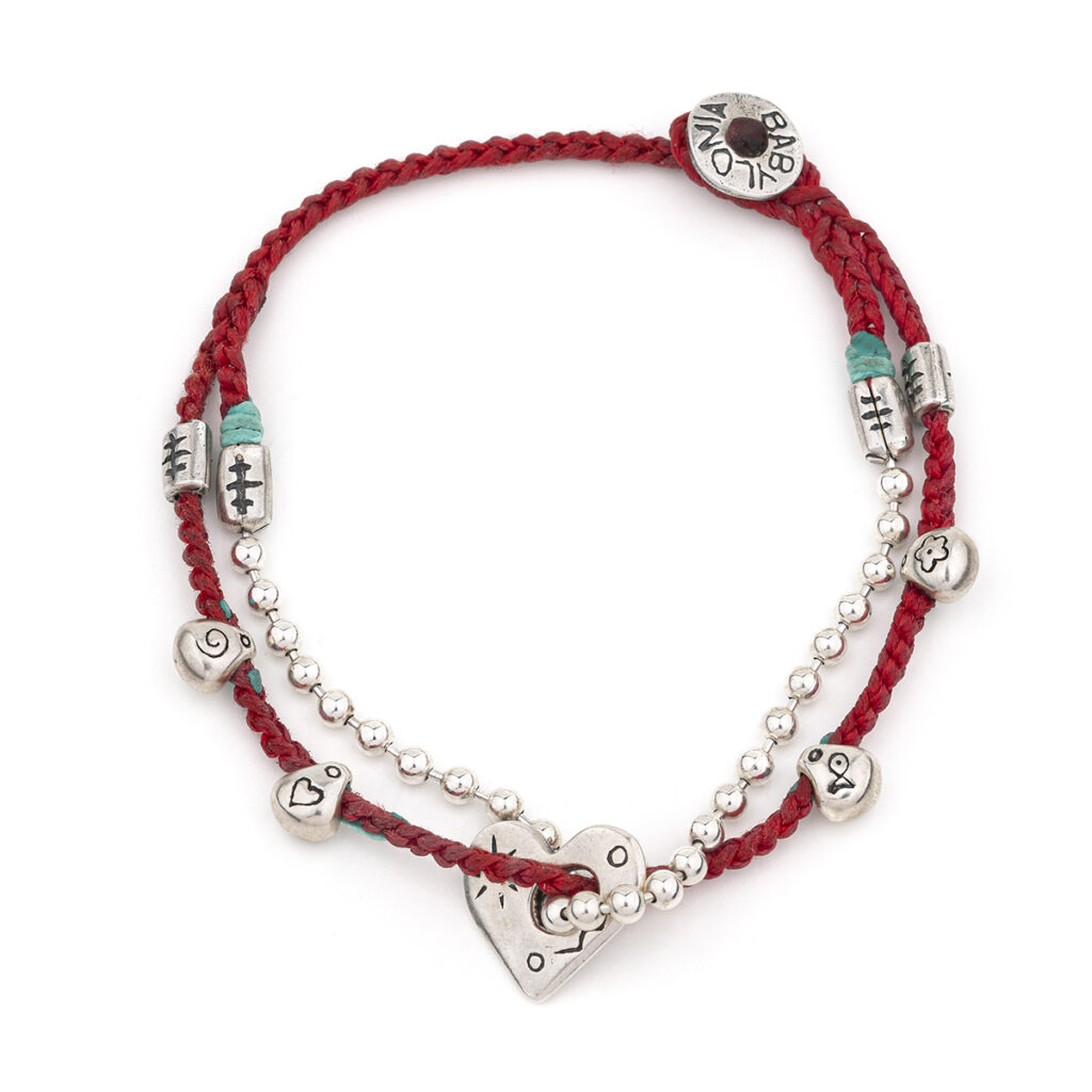 Two Times Love Bracelet 935° Sterling Silver