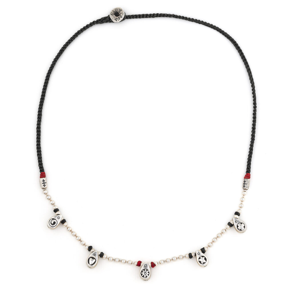 Emotions Dripping Necklace 935° Sterling Silver