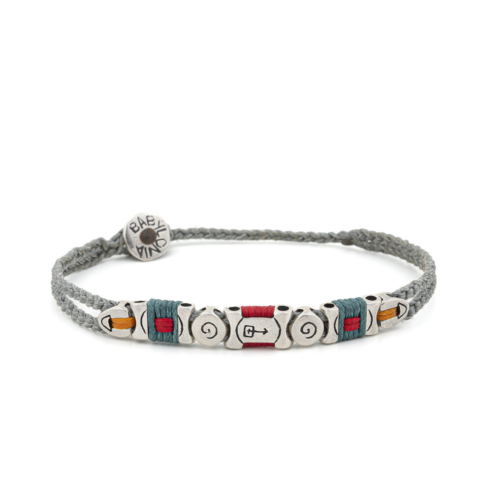 Fantasy Shielded Bracelet 935° Sterling Silver